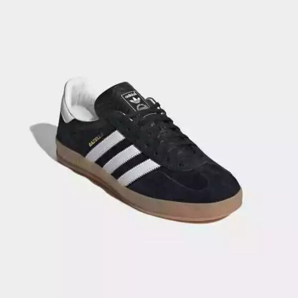 Adidas Gazelle Indoor Low Mens Casual Shoes Black H06259 NEW Multi Sz - Picture 3 of 7